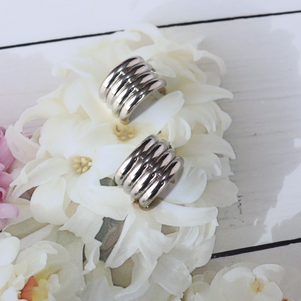 Maxi Candongas 4 aros Plateado