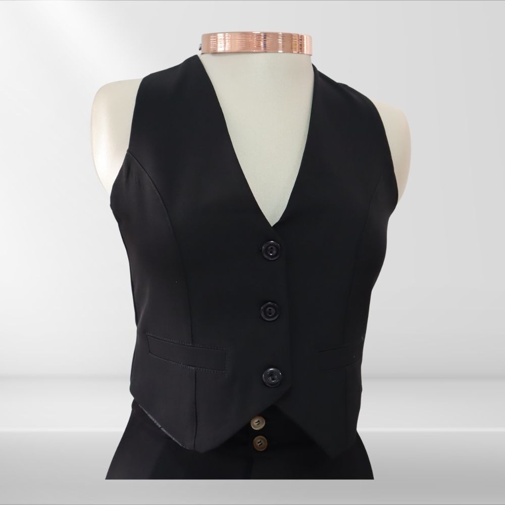 Chaleco de tela tendencia mujer