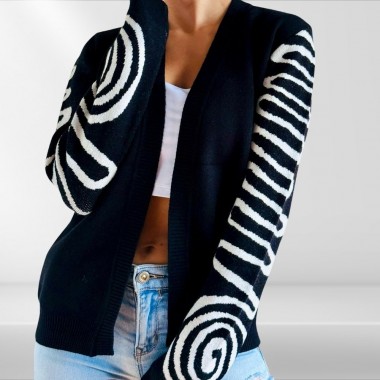Cardigan para mujer negro