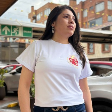camiseta mujer en algodón pima de 200gr.