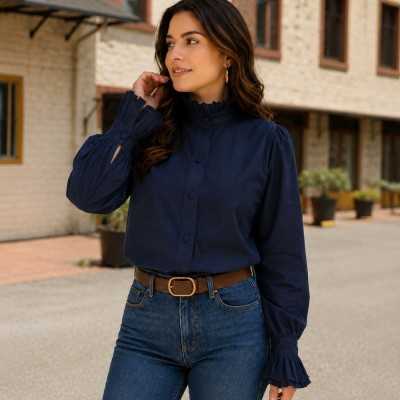Camisa Andrea Azul Noche